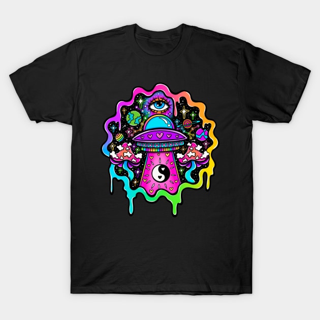 Ufo drip T-Shirt by Thisuniquevibe